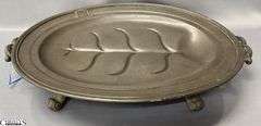 Pewter James Dixon & Sons of Sheffield, England, Warming Meat Platter 22x16"