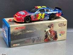 4 Jeff Gordon Collectible Stock Cars - 10" approx of largest