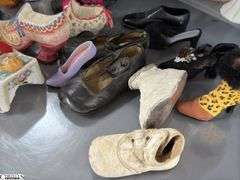 Mini Hats, Shoes, Hat Holders, Naughty Nodder Girl Ashtray, Ladies Dress and Purse Collectibles