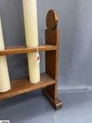 Rustic Wooden Candle Holder with Candles16x20"
