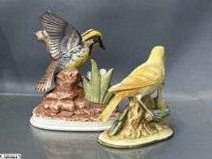 5 Bird Figurines - Lefton, Andrea by Sadek, and others - 8.5" of tallest