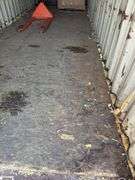 Empty 20’ Used Storage POD Inside with 89” Height 85” Has Bad Spots on Floor