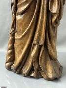 18" Wooden Figural Saint