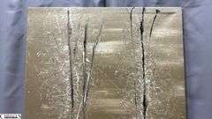 Samuel Tinoco Trees #28, Acrylic Painting on Canvas, Measures 36x55" has hole