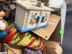 Doll House, with Furniture and Accessories, Other Minis, Some Wear, House 26"x28"