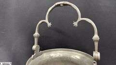 Pewter Pot With Hanger 8"x12" Tall To Swing Handle
