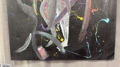 Samuel Tinoco Dancing, Acrylic Painting on Canvas 36x56"