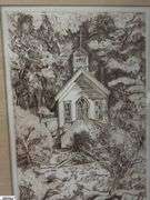 Pencil Signed and Numbered Lithograph 91/150 "Our Lady of ..." Signed, See Photos 17.5x21"
