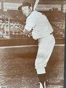 Mickey Mantle and Joe DiMaggio Framed Under Glass Baseball Photo Prints.  18"x 22"