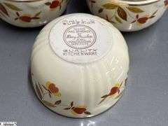 Hall's Jewel Tea Glasses, Teacups, Salt and Pepper - 5.5" of glass
