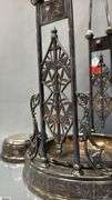 Victorian Quadruple Silver Plated Tilt Pitcher With Drip Tray, 20" Tall