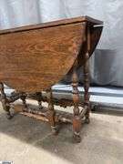 Gate Legged Drop Side Table, 36"x14"x30" Drops 15"