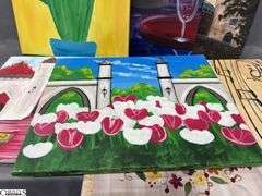 10 Painting Party Canvases, Each Measures 16x20" Multiple Landscapes