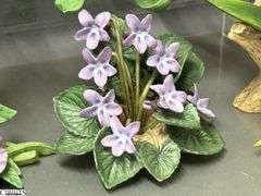 6 Porcelain Flowers - Lenox and Andrea by Sadek - 7.5" of largest