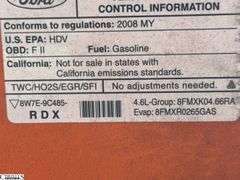 2008  FORD  E-250 • Towed • Will Jump Start • ODO Shows 111,080