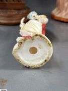 Chinese Dinner Gong, Figurines, Fans, Doll In Case 11"