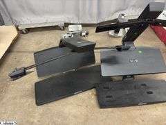 Pair of Table Mount Monitor Keyboard Stands