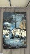 Antonio Garcia Calm Waters, Impressionist Acrylic Painting On Canvas 36x56"