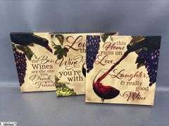 Wine Decor, Lighted Bottles, Bottle Holders, Faux Grapes, Wall Art