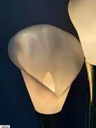 Brass Mid Century Cala Lilly Table Lamp (Shades are Composite) 26" Tall