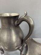 Pewter Samovar With Tray and Burner 13"