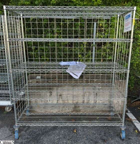 Chrome Rack with Damaged Wheels 60x24x67 image