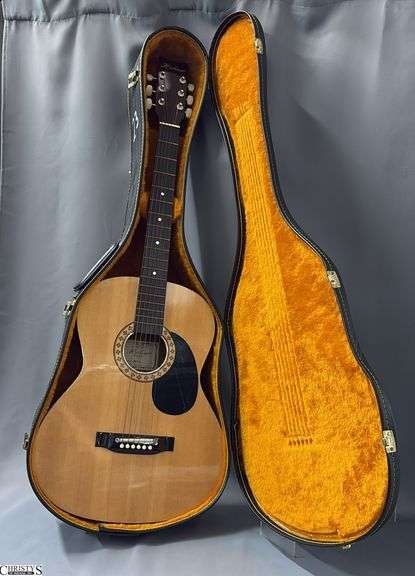 Hohner Model HW200 Acoustic Guitar in Case. From a Local School image