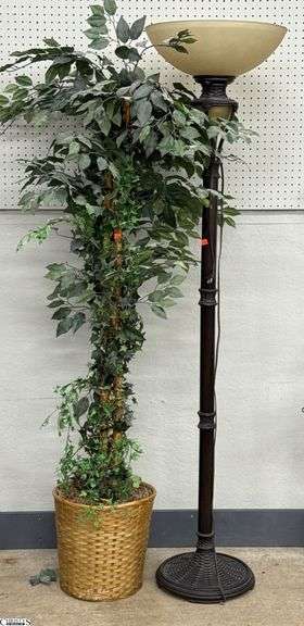 73" Floor Lamp and Faux Tree image