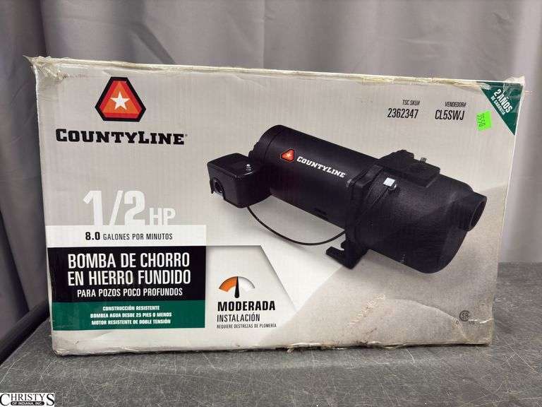 County Line 1/2HP Jet Pump, Open Box Store Returns Shelf Pulls image