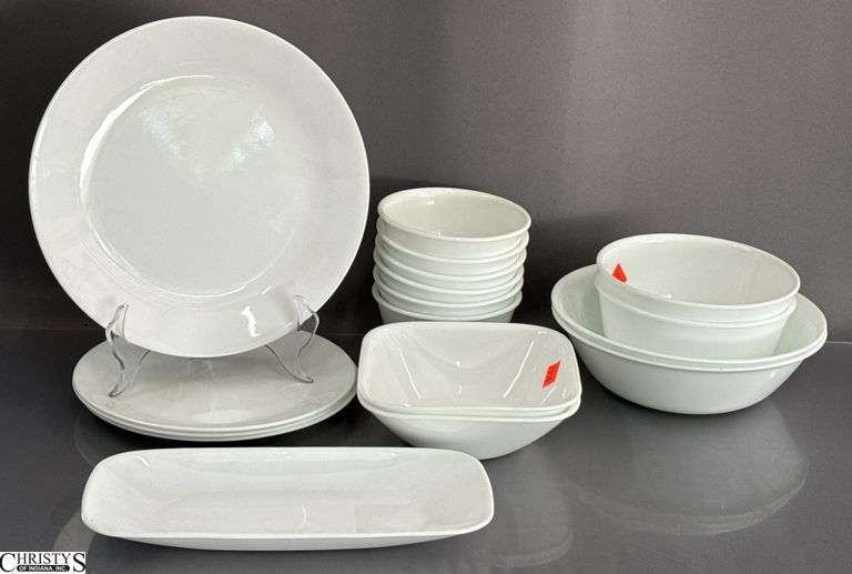Corelle White Dishes, 17pcs image
