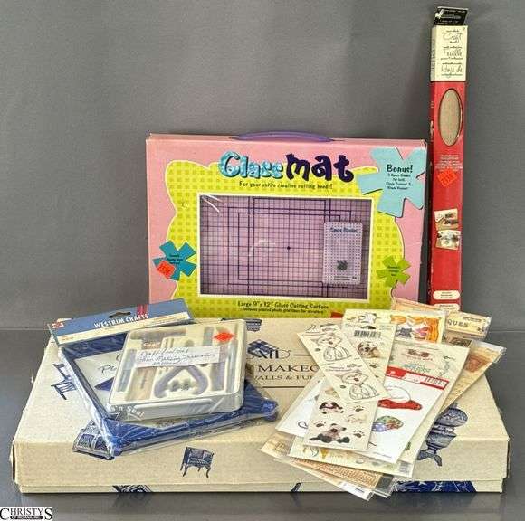Weekend Makeover Craft Kit, Glass Mat, Crafting Tool Set, Stickers image