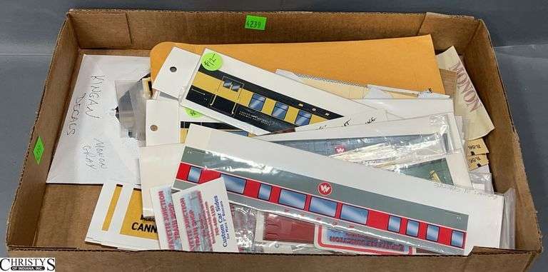 Custom Printed Sides for Train Cars, Stickers, Monon, Mostly image