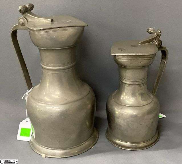 2 Andre Utin, Lidded Pitchers Largest 10.5" To Thumb image