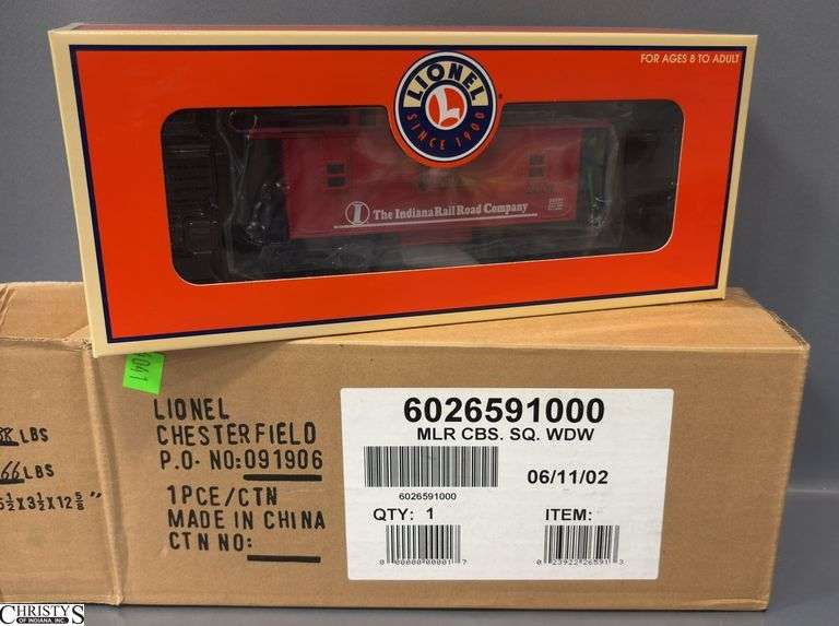 Lionel Indianapolis Railroad Company Caboose In Box With Shipping Box, 6-26591 image