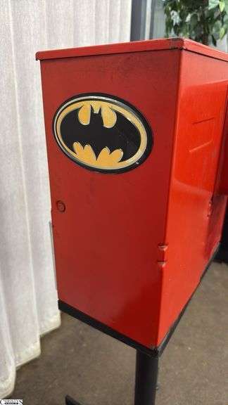 Batman and Robin “Toy ‘n Joy” 10 Cent Double Toy Dispenser 41” tall