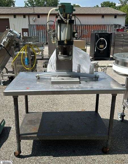 Stainless Cart with Numatics Appliance On Top Table 48x30x34" image