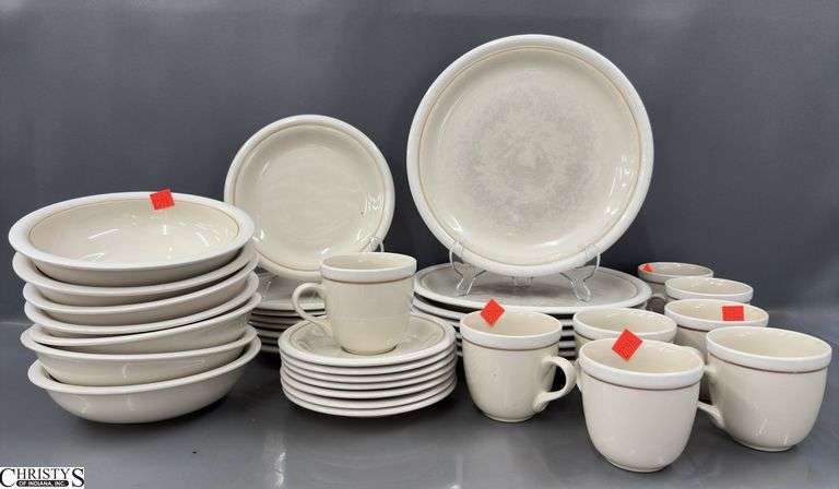 36pcs Stoneware Dishes, Some Scratches image