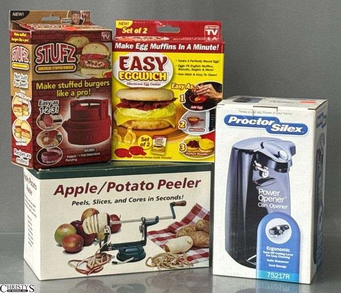 Apple Peeler, Eggwich, Can Opener, Burger Maker image
