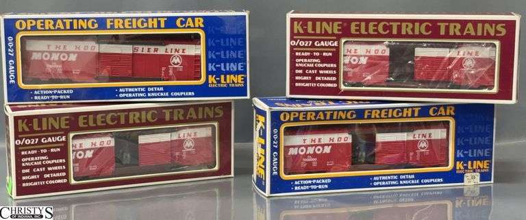 4 K-Line Monon Classic and Operating Boxcars image