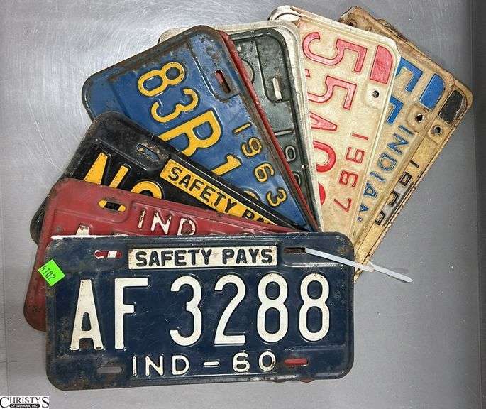 1960's Indiana License Plates image