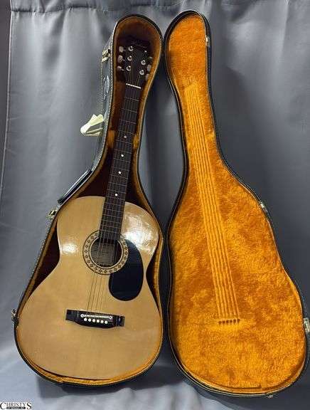 Hohner Model HW200 Acoustic Guitar in Case. From a Local School image