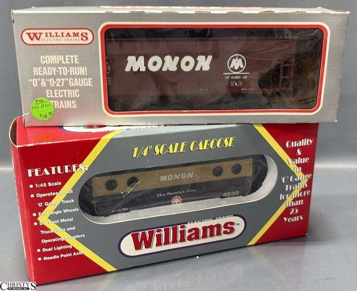 2 Williams Electric Trains, Monon N5C Caboose and Hopper image