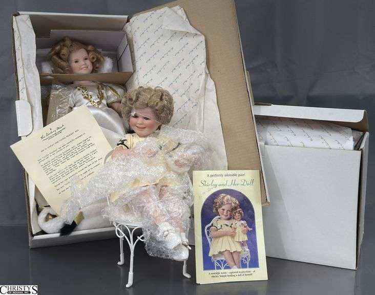 2 Danbury Mint Shirley Temple Dolls image