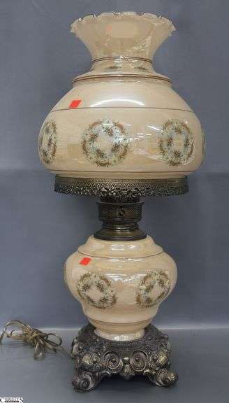 26" Printed Glass Parlor Lamp image