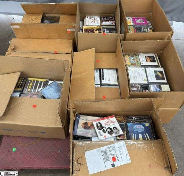 Skid With CD Cases, Assorted Genres, Some Unopened SKID is Not Included image