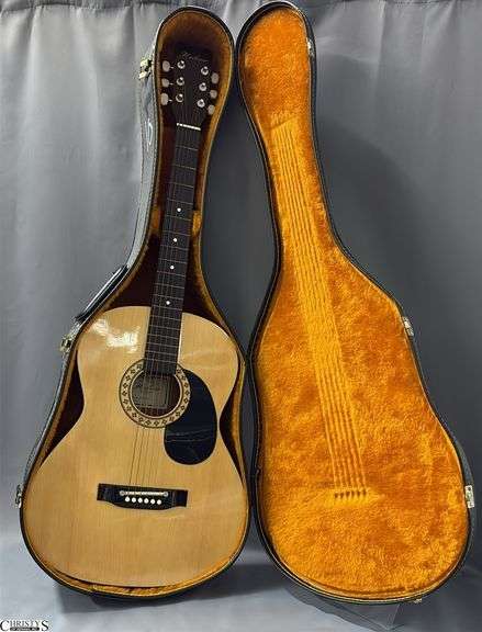 Hohner Model HW200 Acoustic Guitar in Case. From a Local School image