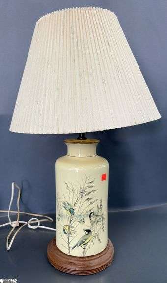 Bird Motif Table Lamp after Elizabeth Holden - 26" image
