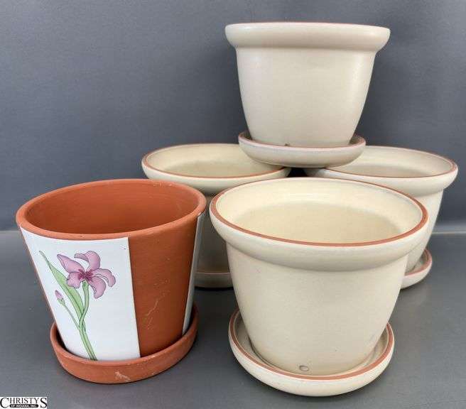 5 Flower Planters 5.5" Tall image