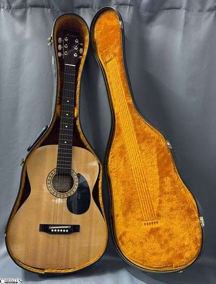 Hohner Model HW200 Acoustic Guitar in Case. From a Local School image