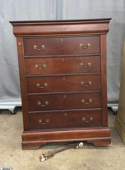 Damaged Chest 40x18x53" Leg is Broken off image